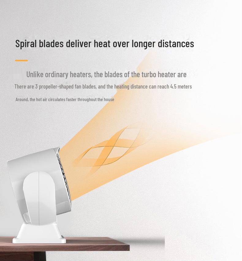 Elektrischer Tischheizlüfter - Tragbarer kleiner Haushaltsheizer