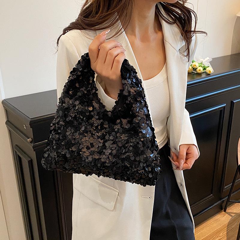 2025 Trendy Designer Women Full Sequins Handbags and Purses Lady Fashion Evening Party Chain Crossbody Shoulder Bag New Tote Bag
