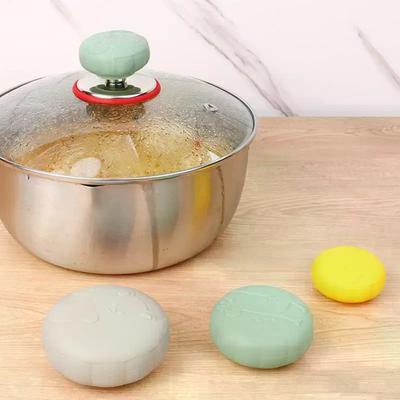 3Pcs Heat Resistant Pot Pan Lids Hat Cookware Universal Kitchen Silicone Knob Lifting Handle Cover Home Water Bottle Lids
