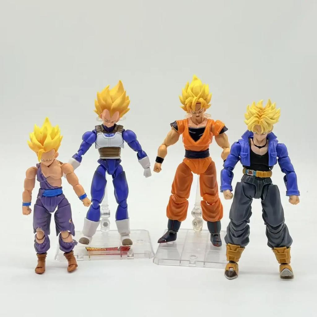 Dragon Ball SHF Goku Vegeta Action Figure Super Saiyan Gogeta Dbz Figurine PVC Collection Model Toys for Kids Gifts