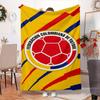 Colombian Soccer Federation Blanket Outdoor Flannel Blanket for Camping, Hiking, Garden Parties, Picnic Essentials,gift for family and friends