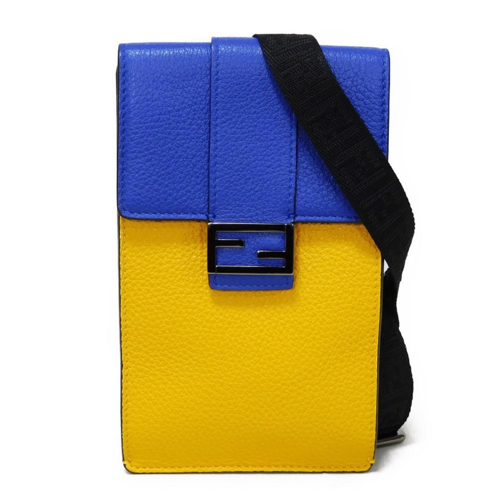 

Вживаний 11491 F is Forever Тримач для телефону 7AS120 E1C F1H8N 7921 Триколорна Пошетка з невикористаним логотипом FF, Унісекс з Японії