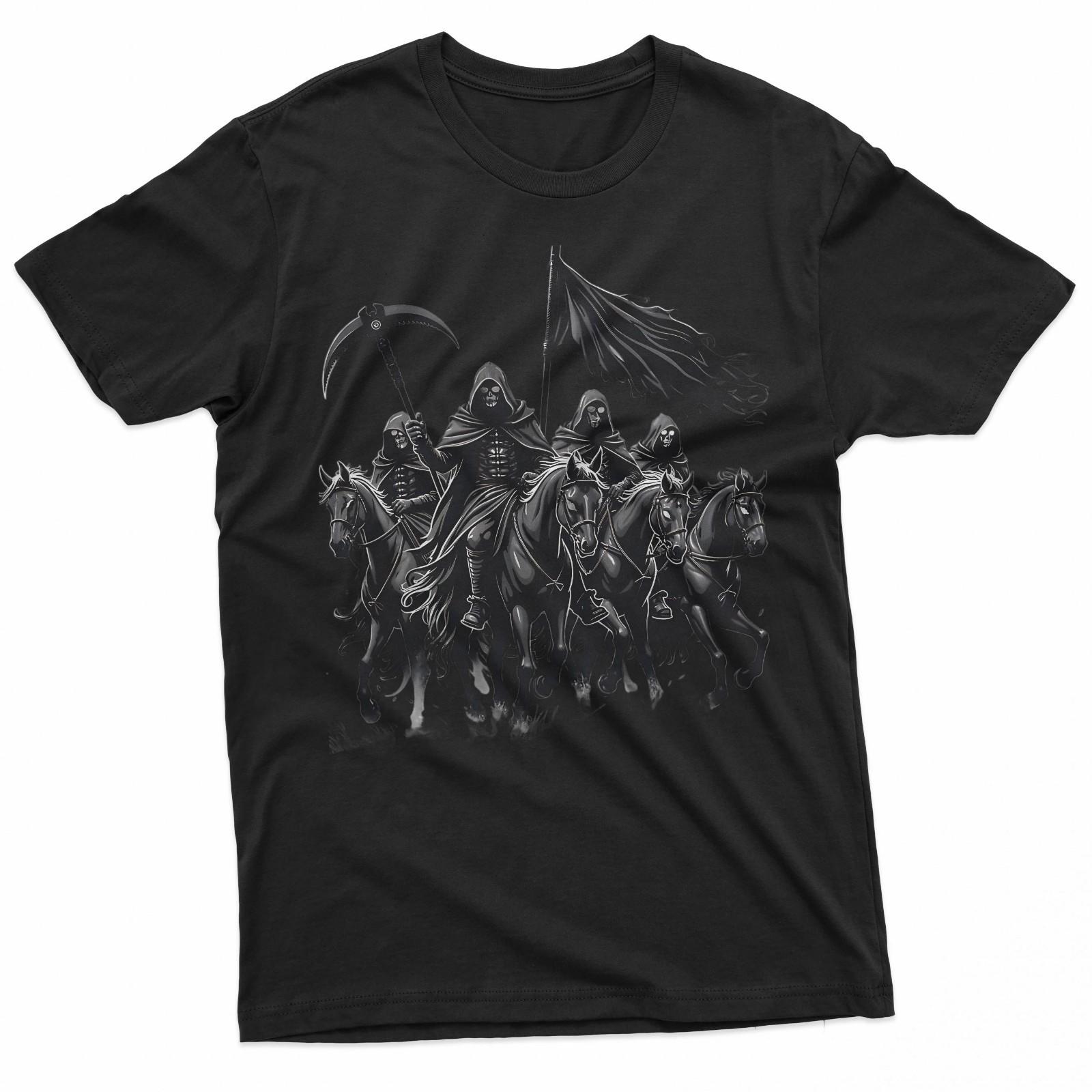 The Four Horsemen Apocalyptic Dark Fantasy Art T-Shirt S