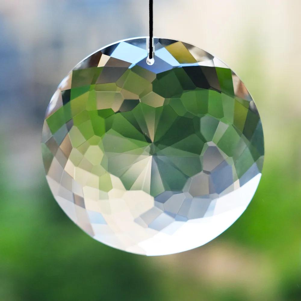 

Crystal Suncatcher Hanging Prism Glass Rainbow Maker for Window Garden Home Decor прозрачный