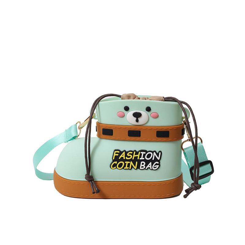 Shoe Teddy Shaped Bear Shoulder Bag Cartoon Handbag Adjustable Shoulder Strap