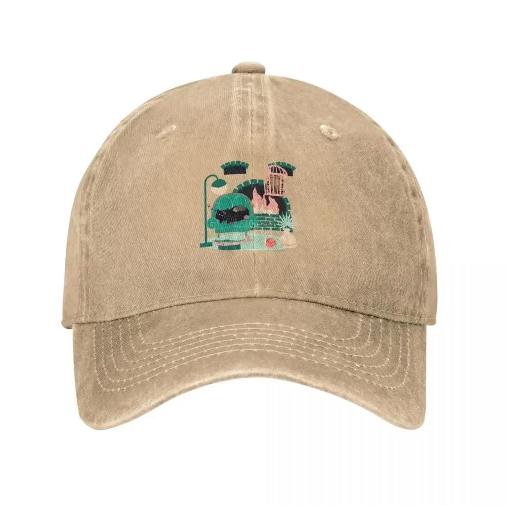 Truffle the Cats Staycation Baseball Cap Christmas Hat tea Hat Golf Women Unisexs