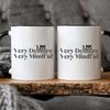 2 Pcs 3A Grade 11 Oz Very Demure Very Mindful Ceramic Coffee Mug for Room Halloween Decoration Birthday Christmas Holiday Gift B