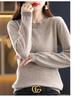 Women's Pure Wool Hollow Knit Round Neck Sweater - Stylish Autumn & Winter Pullover