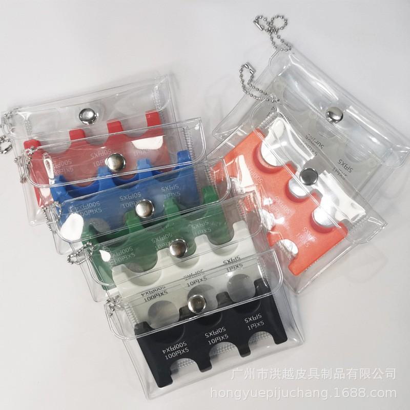 Japan & South Korea PVC Glitter Transparent Coin and Card Holder
