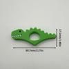 2pcs Dinosaur Thumb Bookmarks - Green Dinosaur Design, Durable PP Material, Portable Page Separator, Ideal for Book Lovers, Teachers, Students