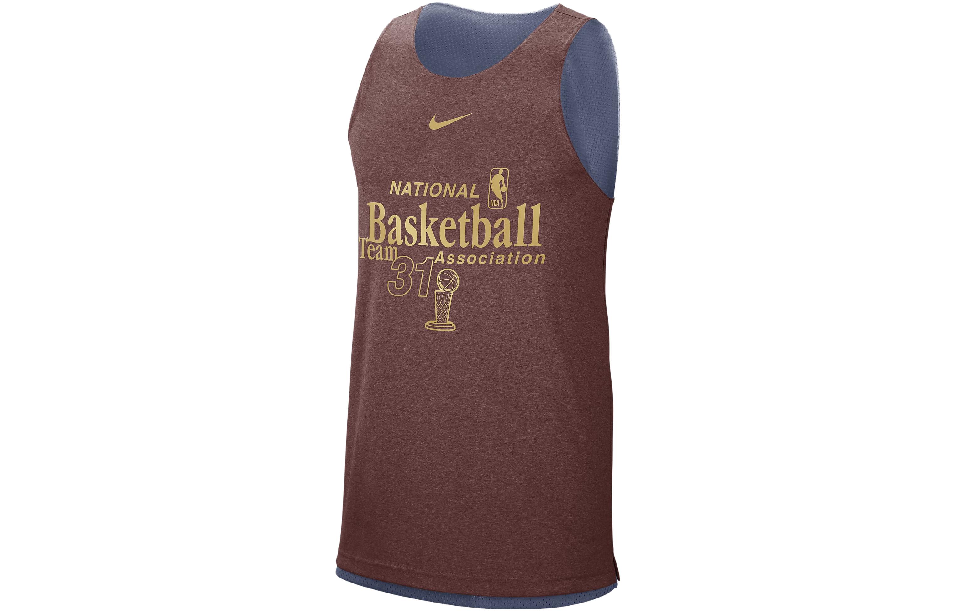 

Nike Dri Fit Tank Tops Men s Brown Crew Neck Moderate Other DX9787-491 L