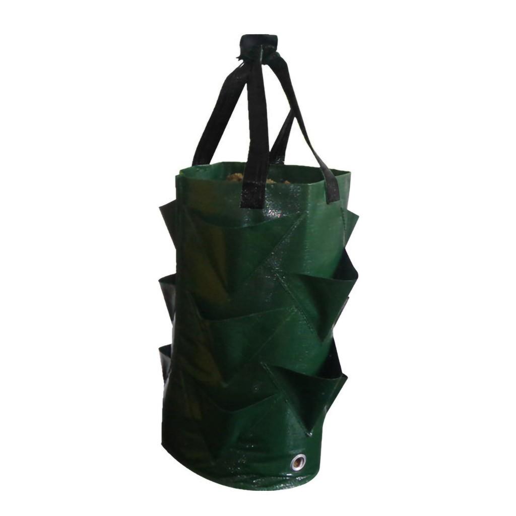 

Multi-mouth Container Bag Planter Pouch Plant Growing Pot Side зелений