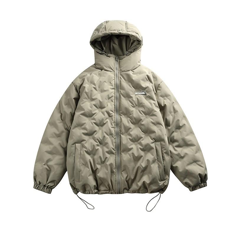 Lightweight Hooded Down Jacket Men Women Japanese Streetwear Style 90% White Duck Quilted