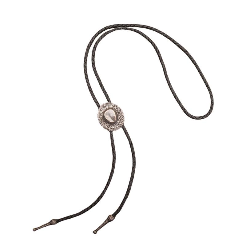 Bolo Tie for Men Star Hat Pendant Cowboy Bolo Ties Formal Shirt Accessory Vintage Bolo Tie Classical Country Necklace
