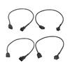 Pack of 2 ARGB Connectors Cable 5v12v SM3/4Pin To 3PIN Female Adapter ARGB Extension Cable for DEEPCOOL/Lian Li PC Case