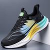 Men's Gradient Running Shoes Breathable Lace-Up Cushioned Sole Sports Sneakers