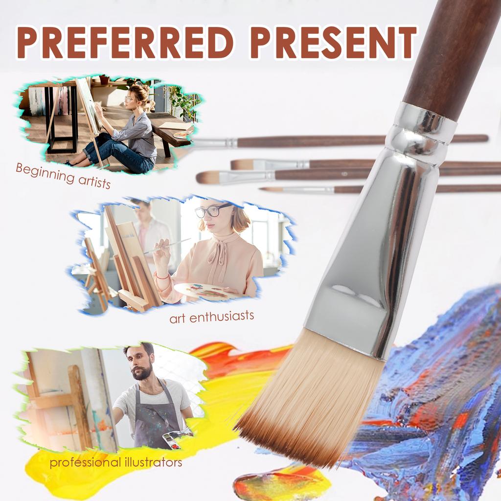 25Pcs Artist Paint Brushes Set Professional Artist Paintbrushes Acrylic Oil Watercolor Acrylic Painting for Artists Beginners