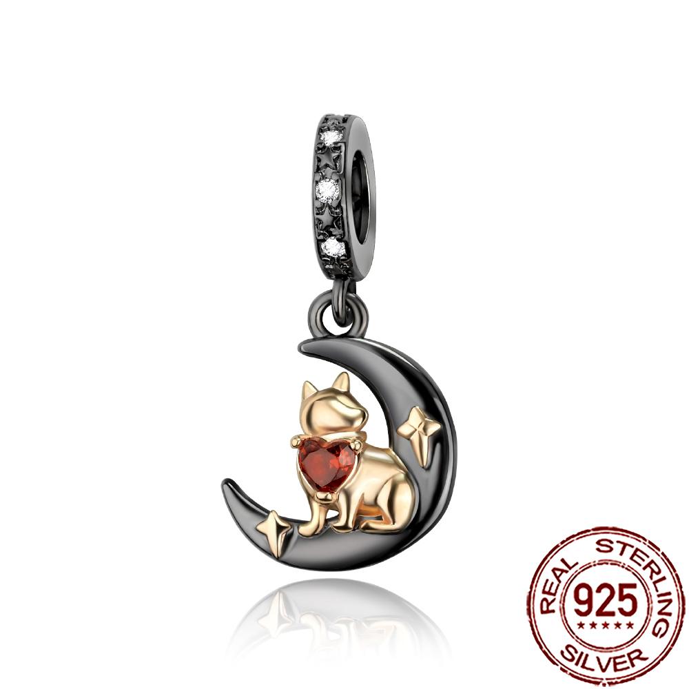 New Charms Copper Cat Dog Flamingo Chameleon Axolotl Animal Beads Fit Bracelet Necklace Women Diy Jewelry