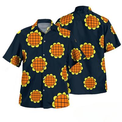 One Piece Luffy Dressrosa Chemise Tournesol – Chemise Hawaïenne One Piece