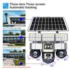 V380 PRO 4G Solar Cameras 3 PTZs Automatic Rotation CCTV Camera Home Wireless Outdoor Security Protection 15MP Video Surveillance Monitor