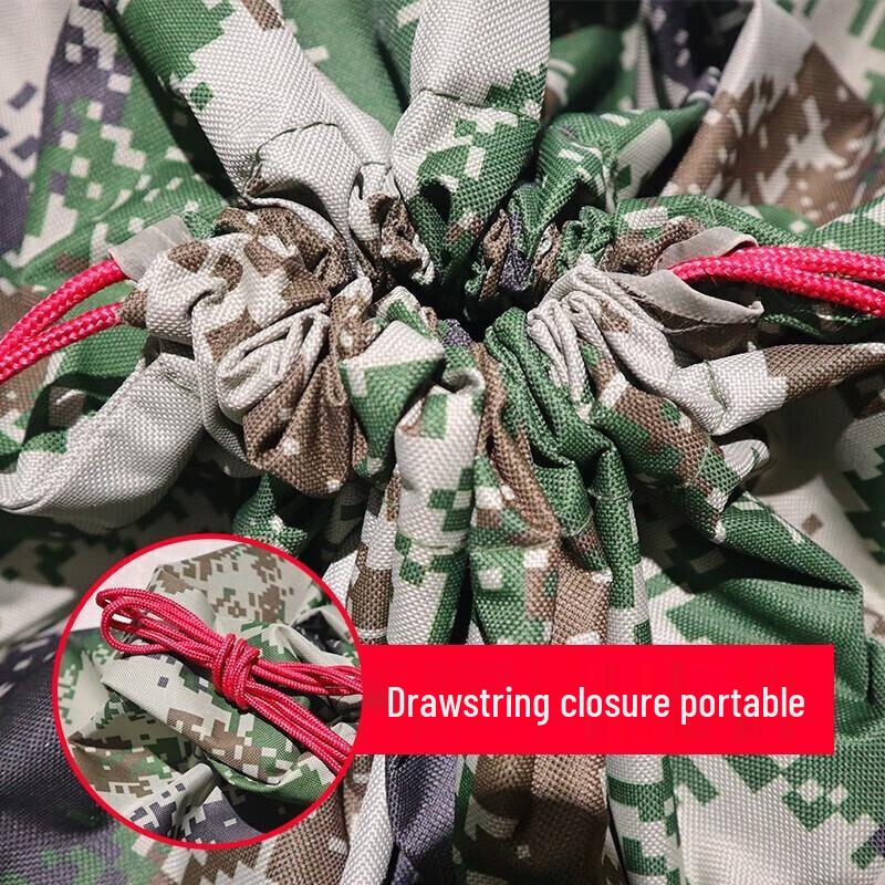 Waterproof Ink Pattern Oxford Drawstring Storage Bag