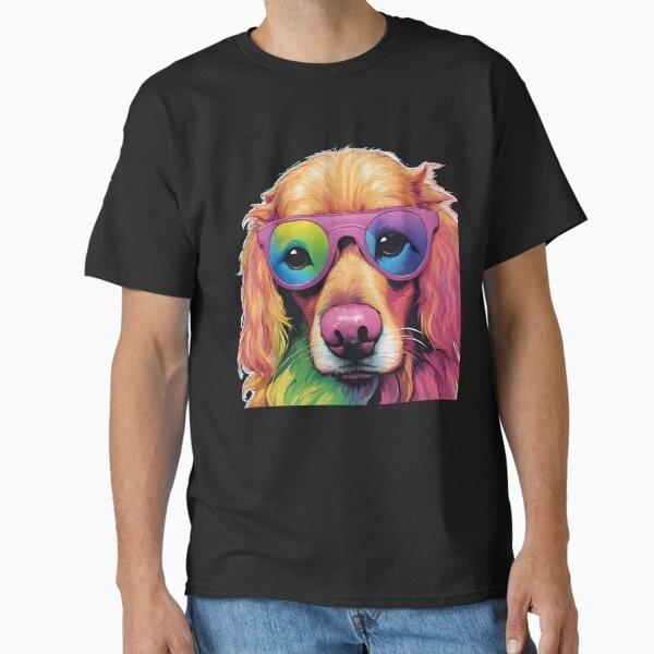 

Colorful Dog Classic T-Shirt T-Shirt Made in US/AUS Size S-2XL Unisex T-Shirt XXXXL