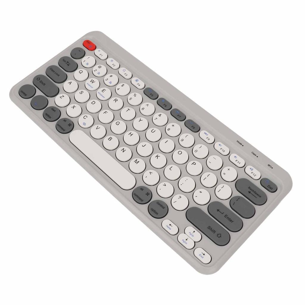Compact Round Keycaps   Keyboard Wireless   2.4G Dual Mode Portable Slim Keyboard for   for   for
