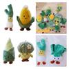 Veggie Plush Keychain White Cabbage Broccoli Corn And More