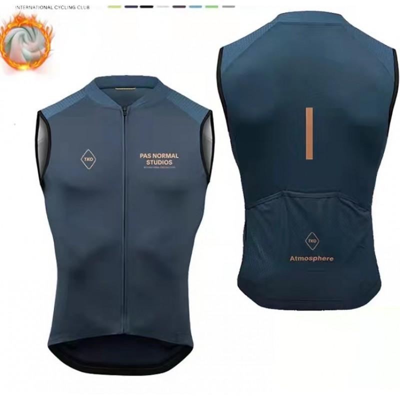 Fleece Vest Men Women Winter Cycling Jacket Windproof Warm Bike Outerwear