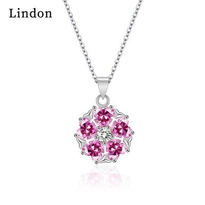 Lindon Damen-Halskette mit Anhänger, Kupferlegierung, Zirkon, modisches Geschenk