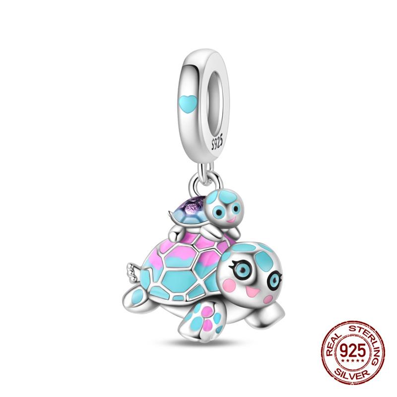 New In Charms Copper Fit 3Mm Original Bracelet Necklace Womens Sweetheart Bear Charms Beads Diy Fine Jewelry Gift