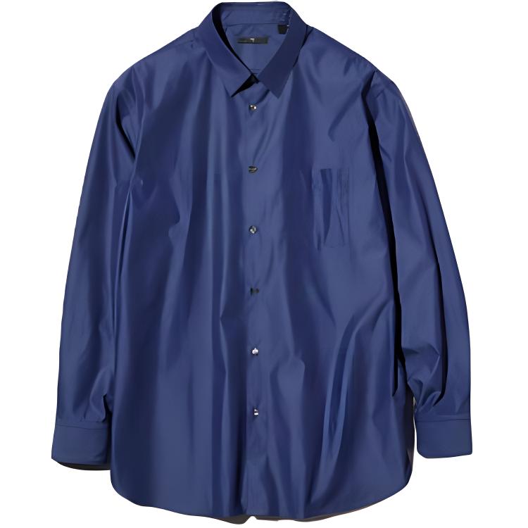 UNIQLO Jil Sander Collaboration Solid Color Comfortable Button-Up Long Sleeve Shirt Men shirts 478673-66
