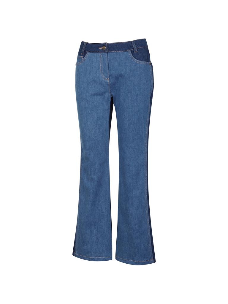 Wide Angle Co Denim Bootcut Pants L_Indigo