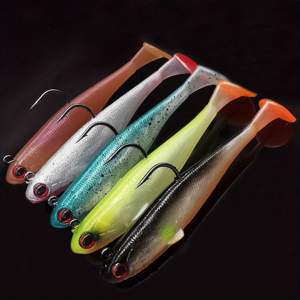5Pcs Jig Head Soft Fishing Lure Swimbaits For Bass Fishing Premium Fishing Bait For Freshwater Saltwater Pesca Quality