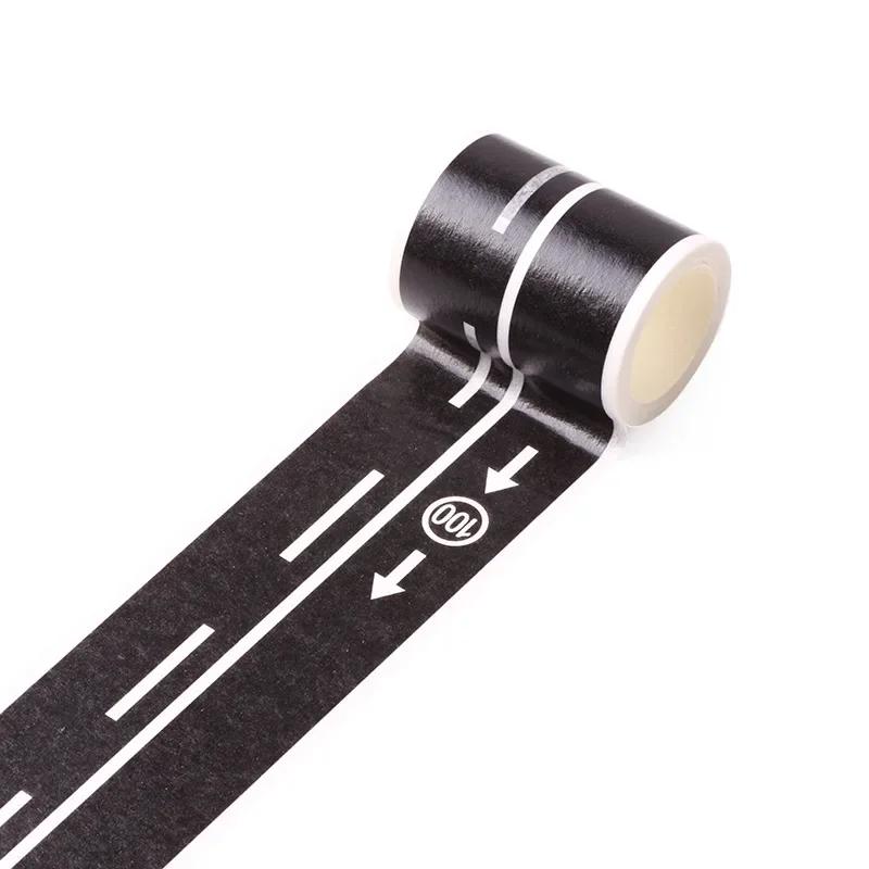 1 Pcs 5m Railway Train Curve Design Paper Washi Tape DIY Road Traffic Adhesive Tape Scrapbooking Sticker Label Masking Tape
