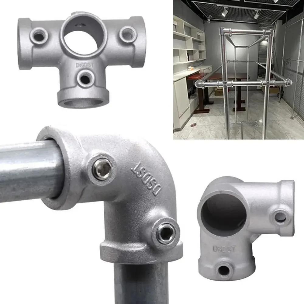 1/2''/3/4''/1'' Rohrfitting Verbinder Feste Schnalle Kreisrahmen Befestigungselemente Winkel Aluminiumlegierung Stahl Kreisrohrverbinder