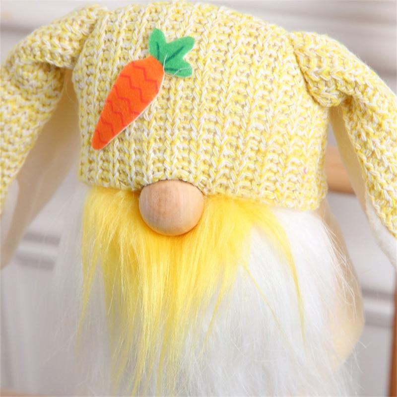 Easter Gnome Rabbit Doll Reusable Spring Ornaments for Festive Decor Faceless Doll Kids Gift