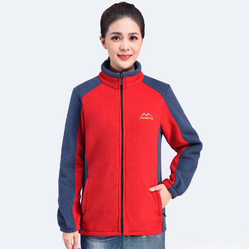 Women's Fall and Winter Thickened Fleece Cardigan Coat: Casual Plus-Size Fleece Outerwear for Mothers, Cozy Sweater-Style Jackets