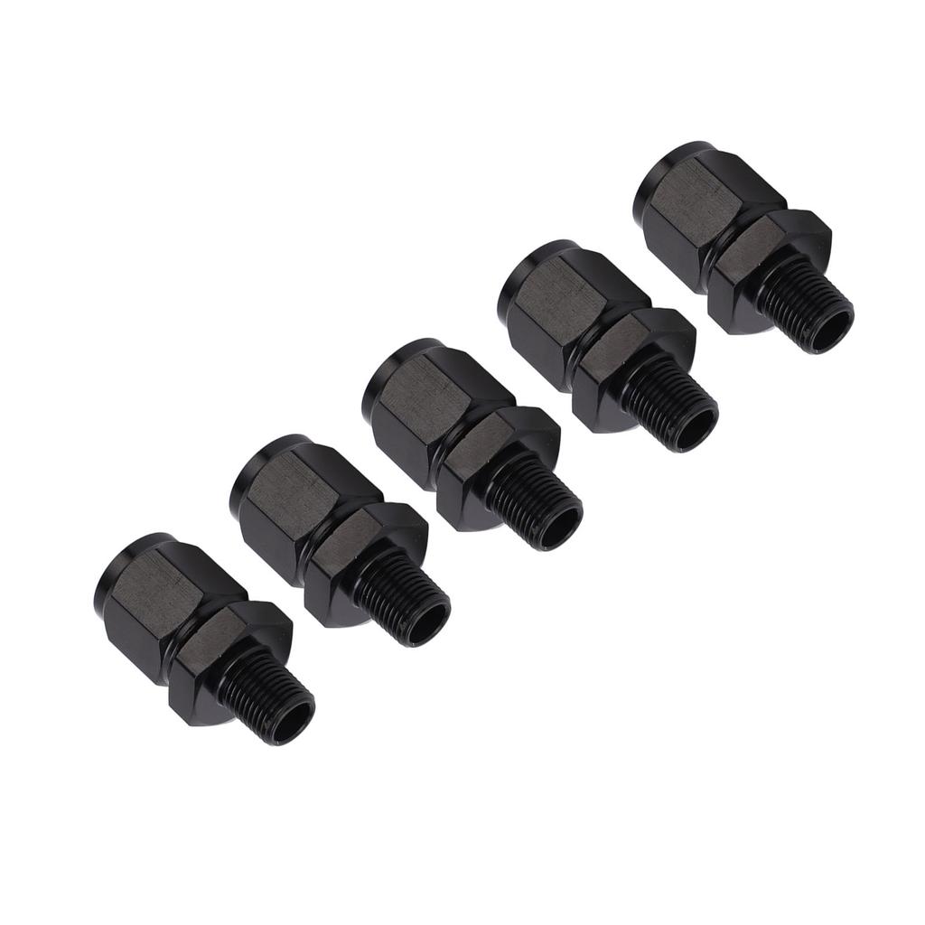 5 Pcs Adapter Fitting Aluminium Alloy 6AN Female Thread To 18 NPT Male Thread Swivel Adapter