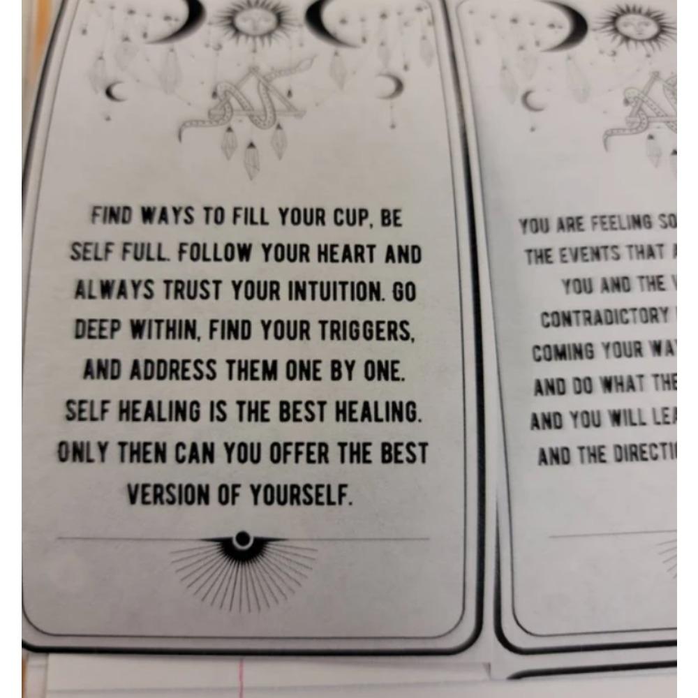 10.3*6cm Spirit Messages Oracle Cards - A 54-Card Deck with Inspiring Messages From Your Guides