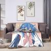 Soft Warm BlanketChild Picnic Konata izumi L-Lucky S-Star Throw Blanket  Flannel Bedspread Couch Chair Aesthetic Sofa Bed Cover