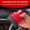 Car Tire Waxing Sponge Applicator Portable Polishing Brush Curved Shaped Pad with Cover Wheel Cleaning Contour Detailing Tools
