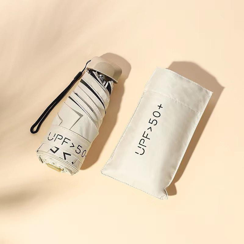 

Компактный ультралегкий пятисложный виниловый солнцезащитный зонт для солнца и дождя