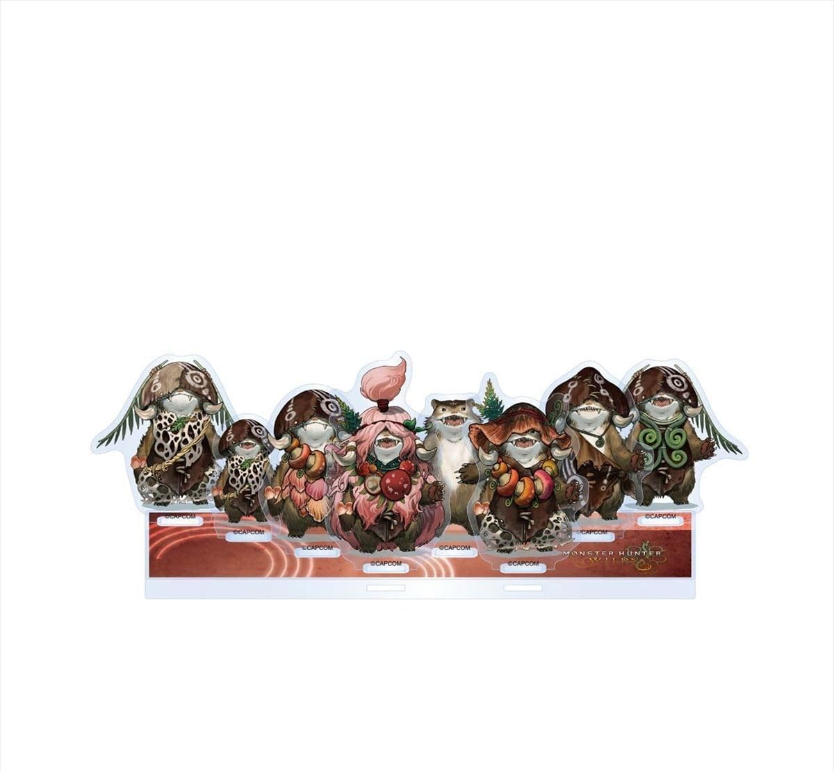 

Capcom Monster Hunter Wilds Акриловая подставка Момомук Сброс Прибл.. В148 x Ш210 x Г3 мм ПММА