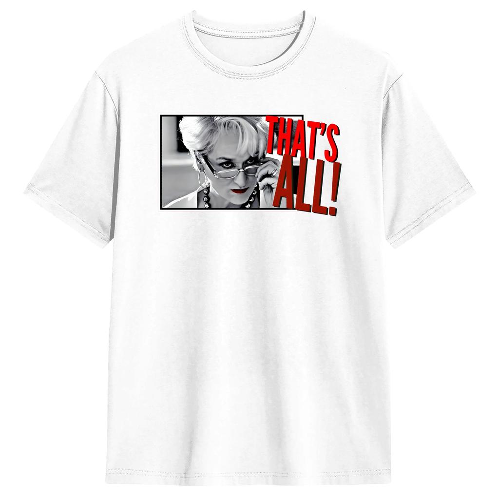 Maglietta per Coppia The Devil Wears Pradaed New York Tacchi Rossi Magliette Harajuku T-shirt Estiva Y2K Abbigliamento Casual in Cotone Regalo