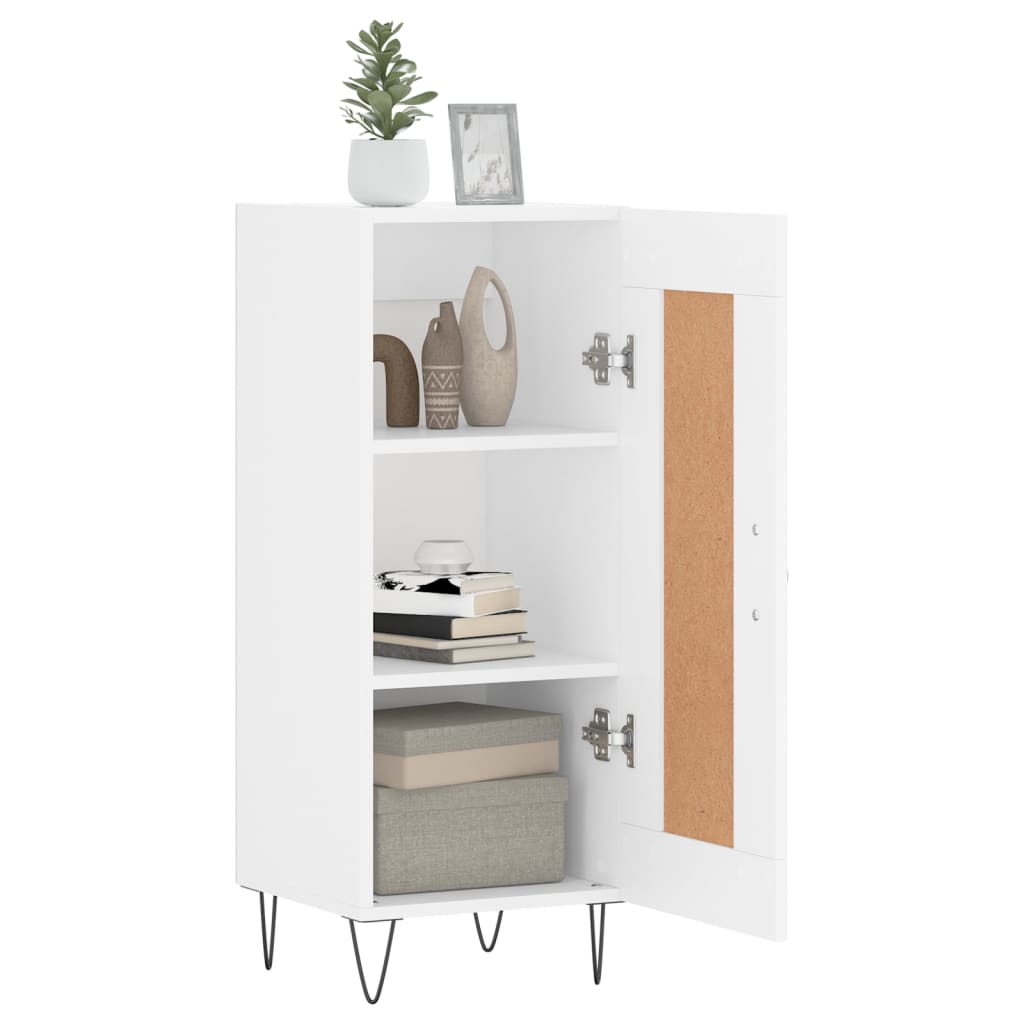 Sideboard White 34.5 x 34 x 90 cm Particleboard