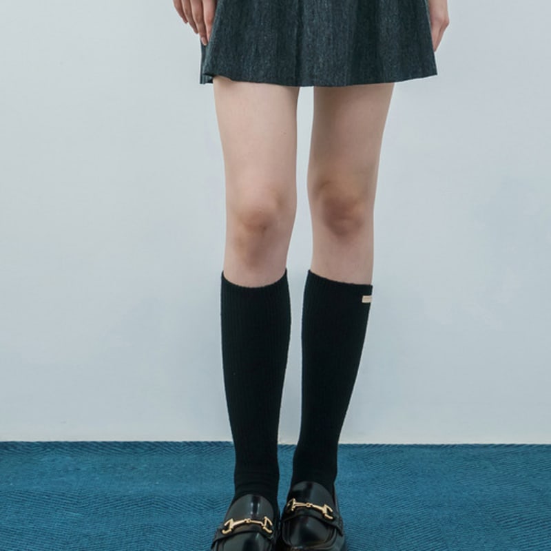 

meminn cozy label winter socks 4colors Cozy Socks (Gray)