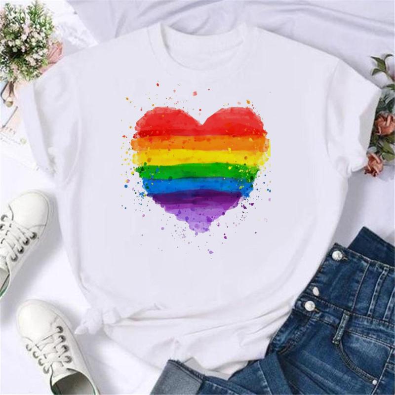 Léto Nová Móda Grafický Potisk Lgbt Trička Dámská Vtipná Trička Ležérní Top s Krátkým Rukávem Trička Dámské Unisex Oblečení