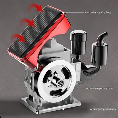Car Oil Diffusers Solar Powered Rotating Car Perfume Diffuser Simulated Tractor Engine Car Perfume Diffuser Car Aromatherapy