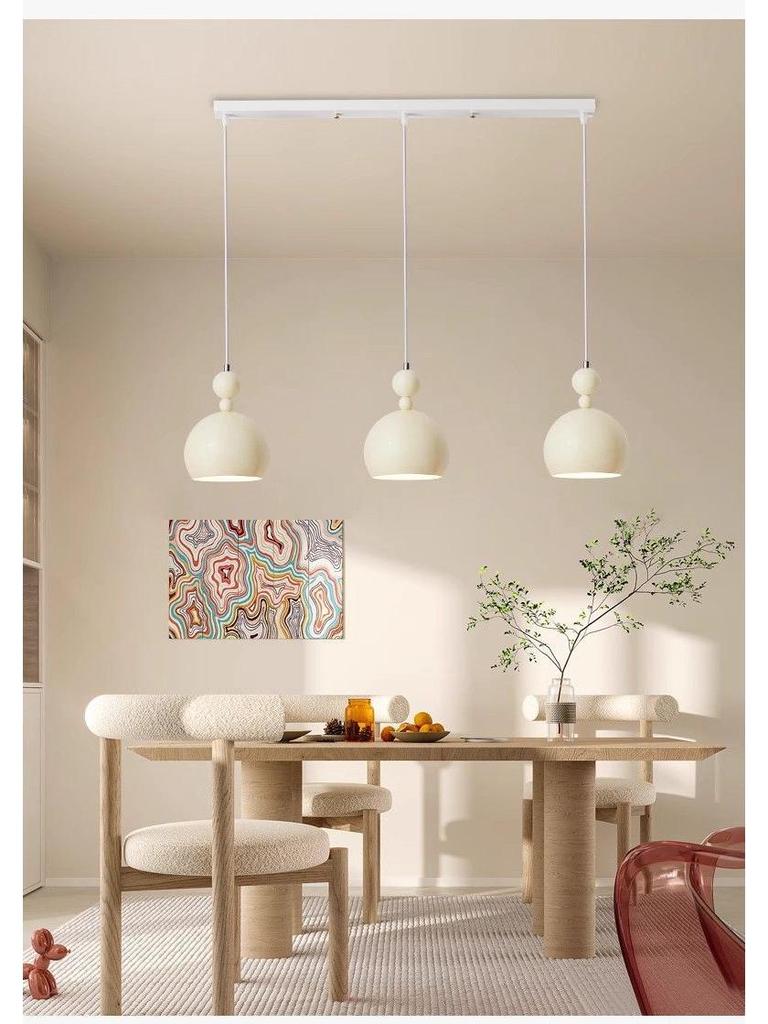 Vintage Bauhaus Creme Schlafzimmer Pendelleuchte - Moderner Designerstil